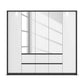 Rauch Leon Graphite & White 5 Door 6 Drawer Mirrored Wardrobe – 226cm