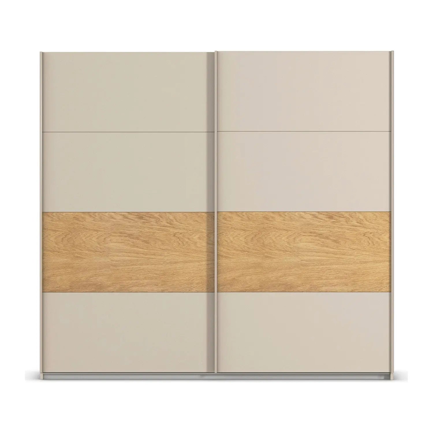 Rauch Malva Champagne Sliding Door Wardrobe, Width 226cm Height 210 cm and Depth 58cm