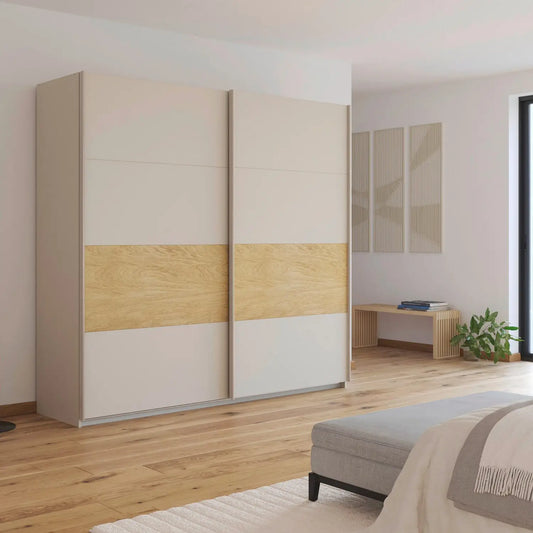 Rauch Malva 226cm Champagne Sliding Door Wardrobe Latest Collection Modern Wardrobe 
