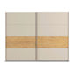 Rauch Marburg Champagne Sliding Door Wardrobe - Pendle Village Furniture