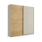 Rauch Malva Oak Veneer & Mirror Sliding Door Wardrobe