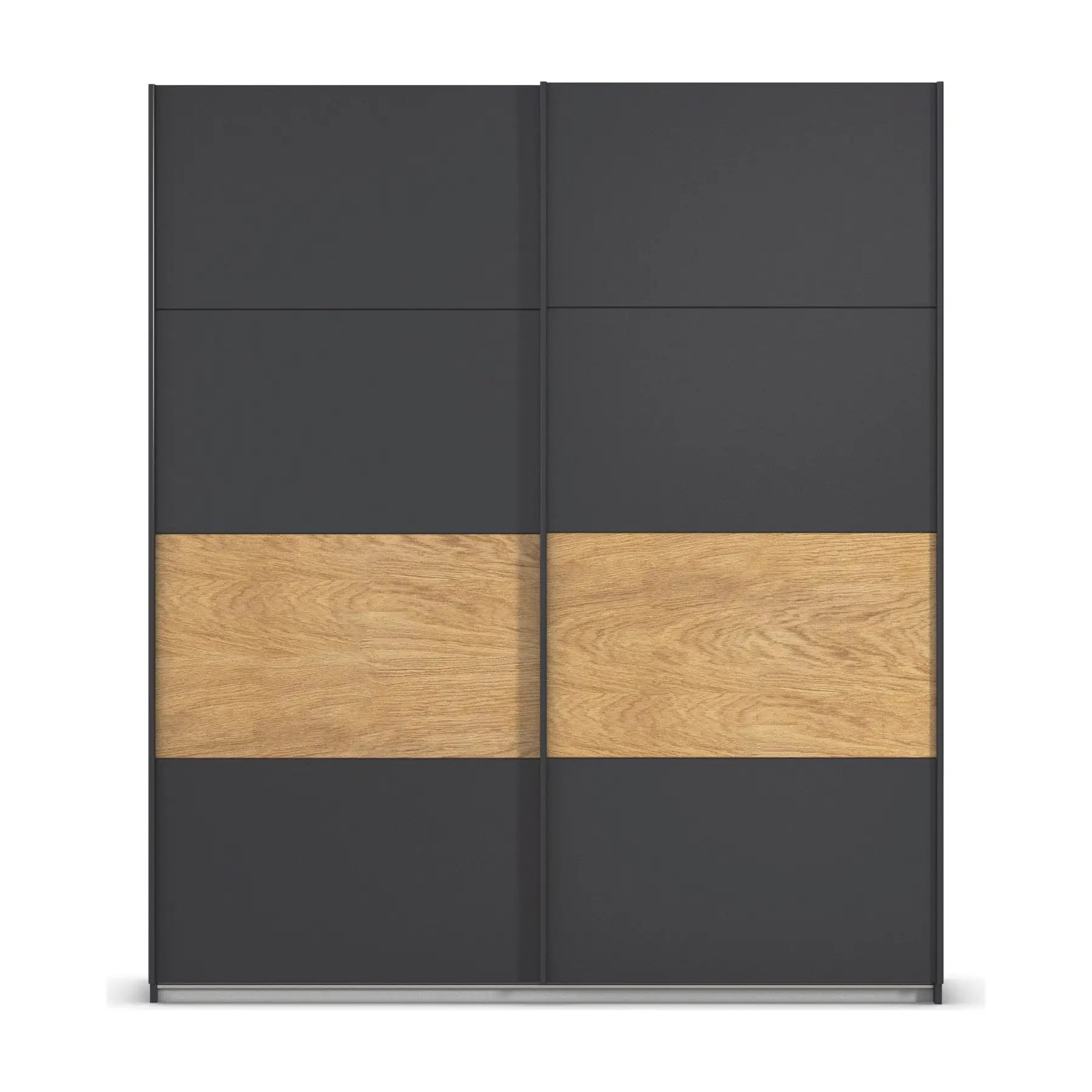 Rauch Marburg Graphite 2 Door Sliding Wardrobe - Pendle Village Furniture