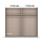 Rauch Marburg Graphite 2 Door Sliding Wardrobe - Pendle Village Furniture