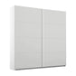 Rauch Maverick 2 Door Silk Grey Sliding Wardrobe - W181cm