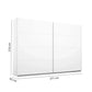Rauch Maverick 2 Door White High Gloss Sliding Wardrobe - W271cm - Dimensions