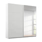 Rauch Maverick 2 Door Silk Grey Sliding Wardrobe With Mirror- W181cm