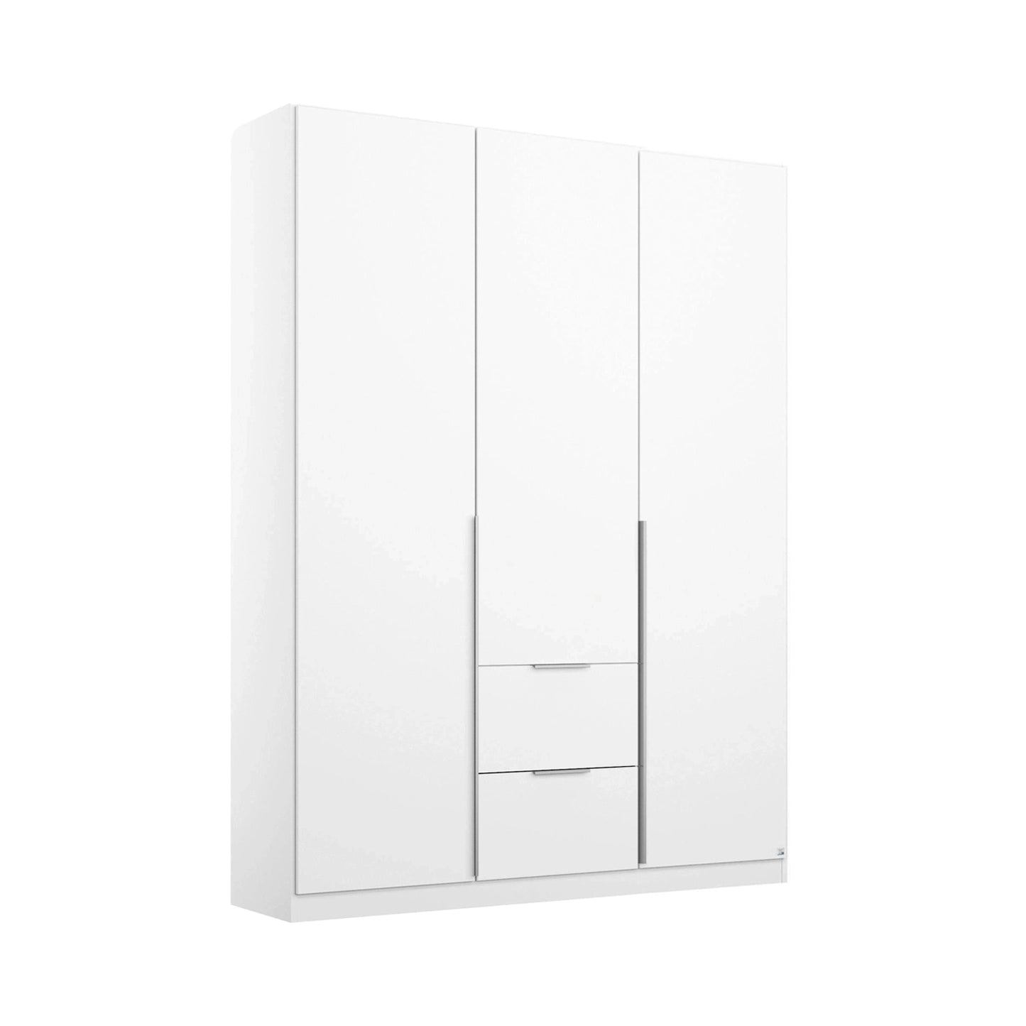 Rauch Maverick 3 Door 2 Drawers White Hinged Wardrobe 136cm