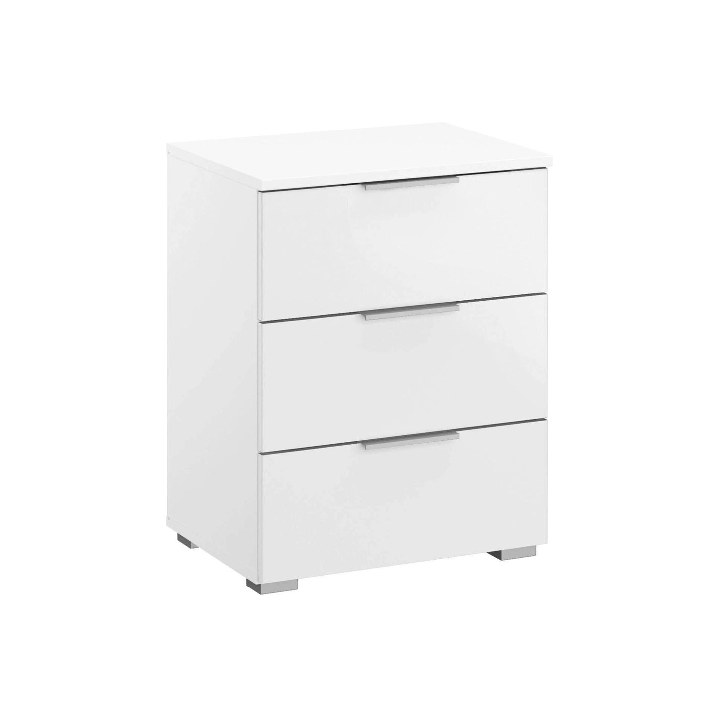 Rauch Maverick 3 Drawers White High Gloss Beside Table