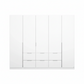 Rauch Maverick 5 Door 6 Drawers White Hinged Wardrobe 226cm