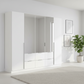 Rauch Maverick 5 Door 6 Drawers White Hinged Wardrobe 226cm