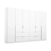 Rauch Maverick 6 Door White Hinged Wardrobe - W271cm
