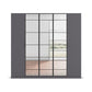 Ashworth Metallic Grey 226cm 5 Door Hinged Wardrobe - Front View