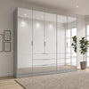 Rauch Miramar Crystal 5 Door Mirrored Wardrobe with Drawers
