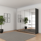 Rauch Crystal 4 Door Full Mirror Wardrobe with Drawers