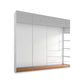 Rauch Crystal 4 Door Full Mirror Wardrobe with Drawers