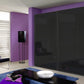 Rauch Forms Basalt Glass 2 Door Slider Wardrobe - Styled in a Beautiful Bedroom