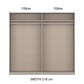 Rauch Miro 2 Door Sliding Wardrobe internal compartments dimensions