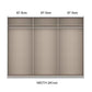 Rauch Miro 2 Door Sliding Wardrobe internal compartments dimensions