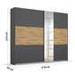 Rauch Miro 2 Door Sliding Wardrobe With Mirror Dimensions