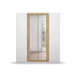 Rauch Miro 4 Door Hinged Wardrobe With Mirror in Alpine White front view