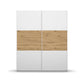 Rauch Miro 2 Door Sliding Wardrobe in Alpine White front view