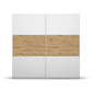 Rauch Miro 2 Door Sliding Wardrobe in Alpine White front view