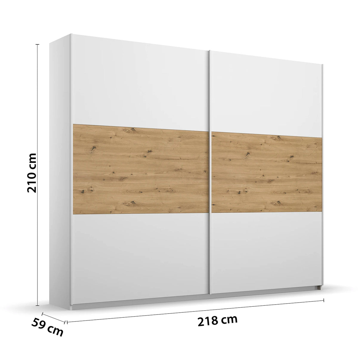 Rauch Miro 2 Door Sliding Wardrobe Dimensions