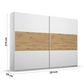 Rauch Miro 2 Door Sliding Wardrobe Dimensions