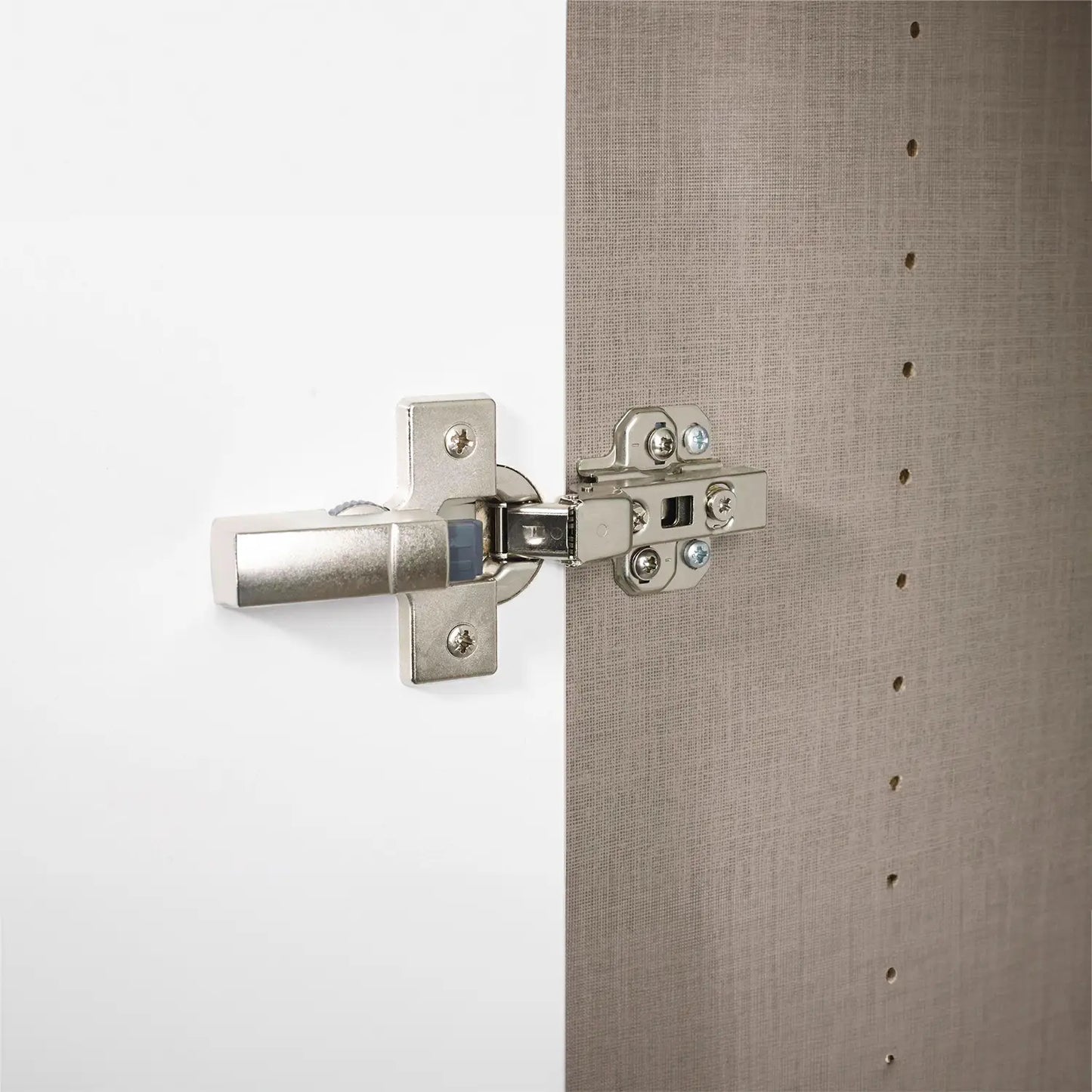 Rauch Montclar White High Gloss 5 Door Wardrobe with Drawers & Mirror - Internal Mechanism