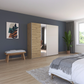 auch Monza 218cm sliding wardrobe with partial mirror front