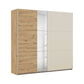 Rauch Monza 2 Door Sliding Wardrobe in Artisan Oak & Champagne