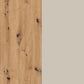Rauch Monza 2 Door Sliding Wardrobe in Artisan Oak & Champagne wood closeup
