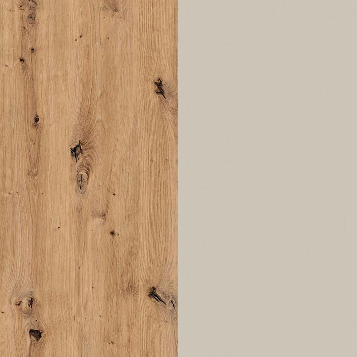 Rauch Monza 2 Door Sliding Wardrobe in Artisan Oak & Champagne wood closeup