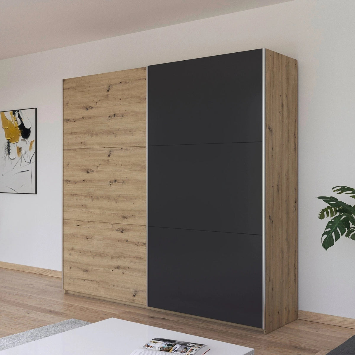 Rauch Monza 2 Door Sliding Wardrobe in Oak