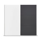 Rauch Monza 2 Door Sliding Wardrobe in Alpine White & Metallic Grey