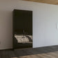 Mulheim 2 Door Basalt Glass Wardrobe with Drawers and Mirror - Pendle Village Furniture