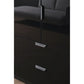 Mulheim 4 Door Basalt Glass Wardrobe with Drawers and Mirror - Pendle Village Furniture