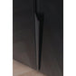 Mulheim 4 Door Basalt Glass Wardrobe with Drawers and Mirror - Pendle Village Furniture