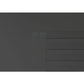 Novaro Graphite & Basalt Glass Sliding Door Wardrobe - Panel Closeup view