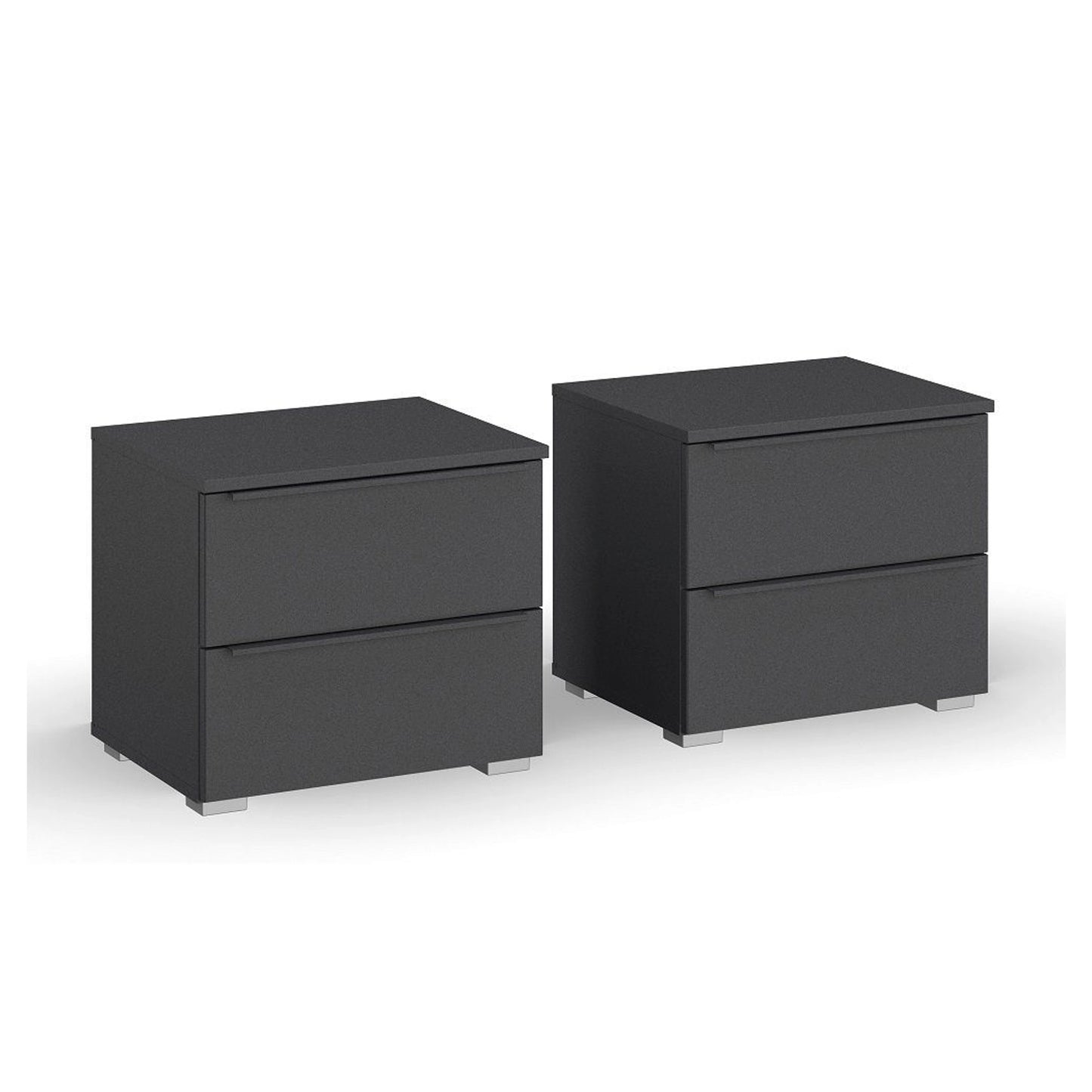 Rauch Novus 2 Drawer Beside Table in Graphite