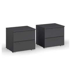 Rauch Novus 2 Drawer Beside Table in Graphite