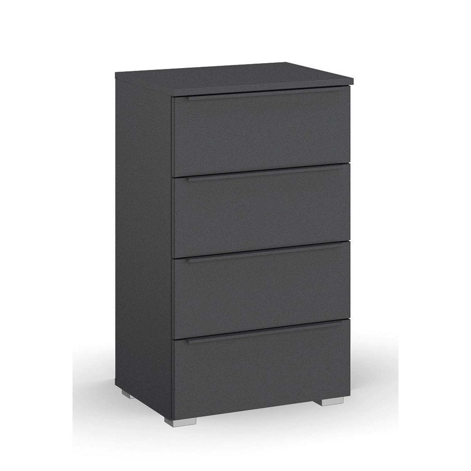 Rauch Novus 4 Drawer Narrow Chest in Graphite