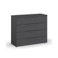 Rauch Novus 4 Drawer Wide Chest in Graphite