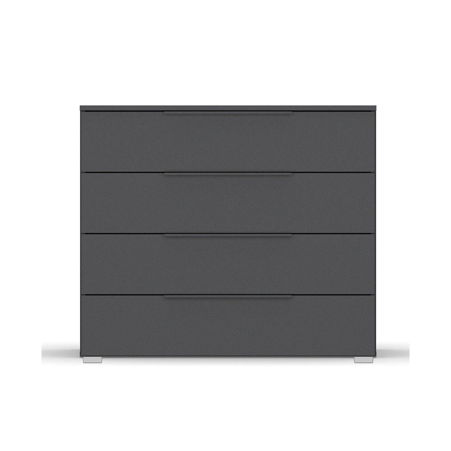Rauch Novus 4 Drawer Wide Chest in Graphite - Front View