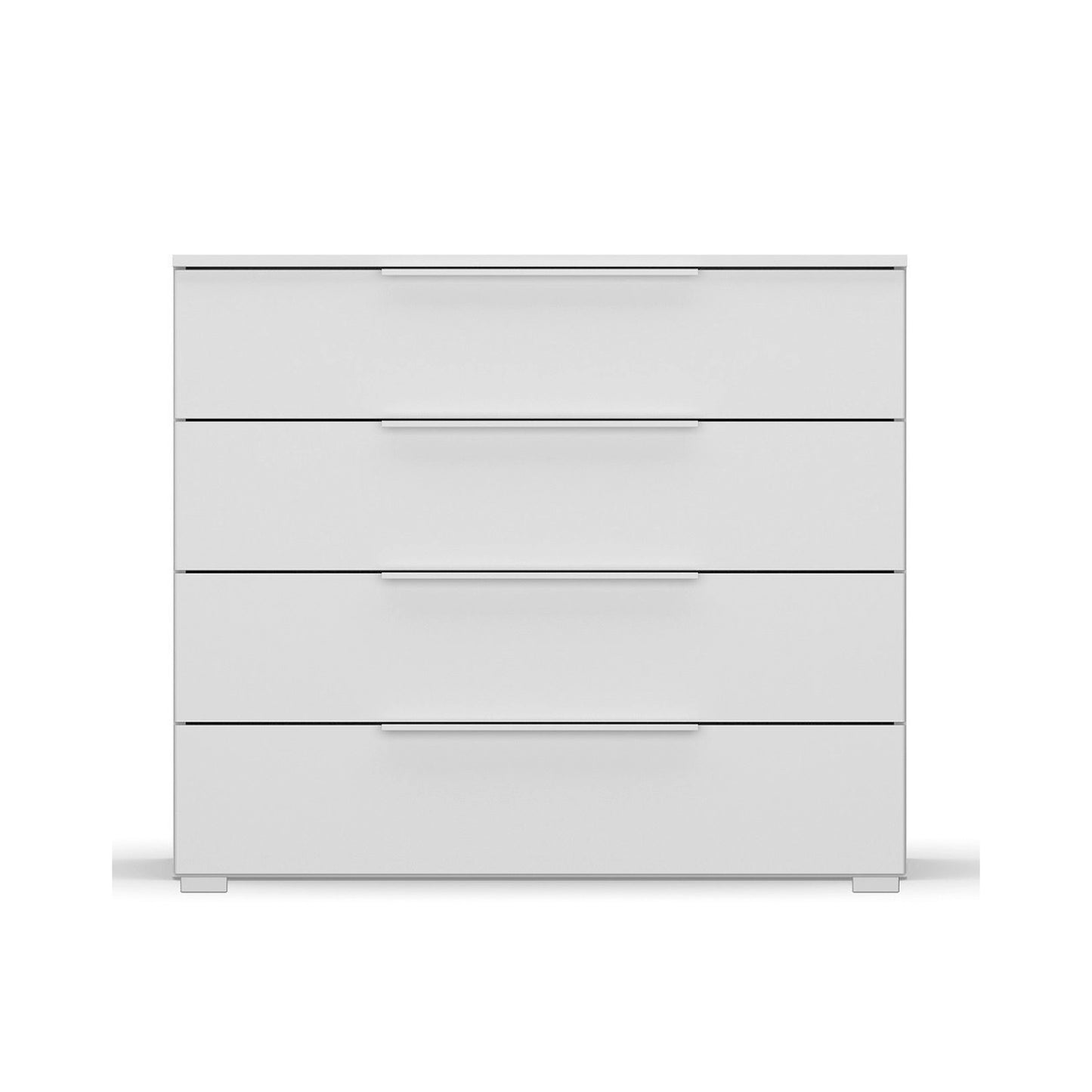 Rauch Novus 4 Drawer Wide Chest in White - Front View