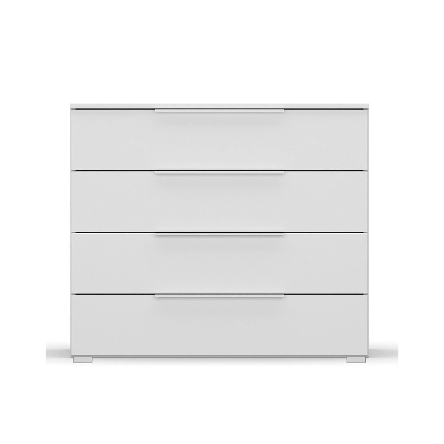 Rauch Novus 4 Drawer Wide Chest in White - Front View