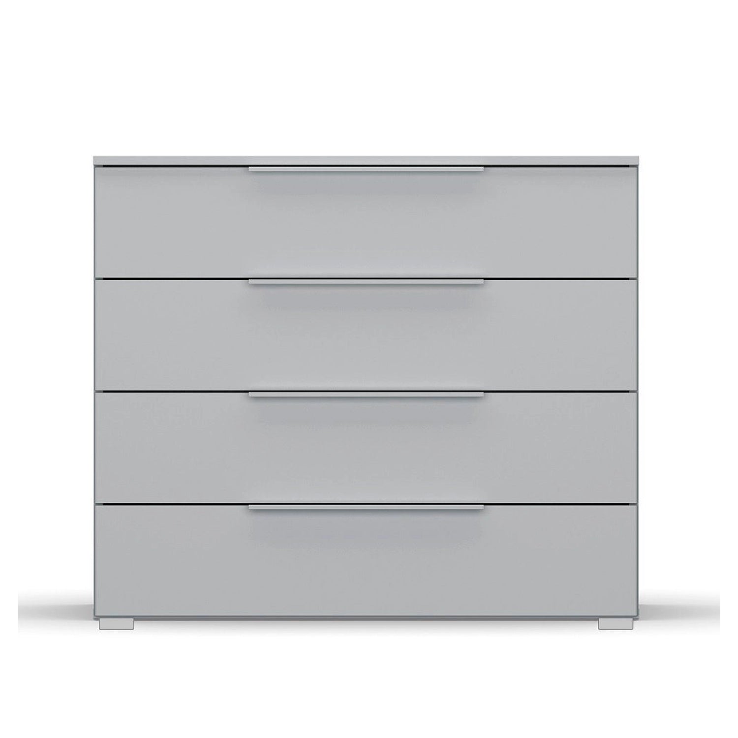 Rauch Novus 4 Drawer Wide Chest in Silk Grey - Front View