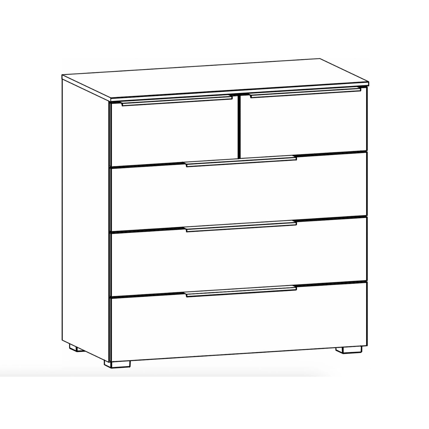 Rauch Novus 5 Drawer Wide Chest 