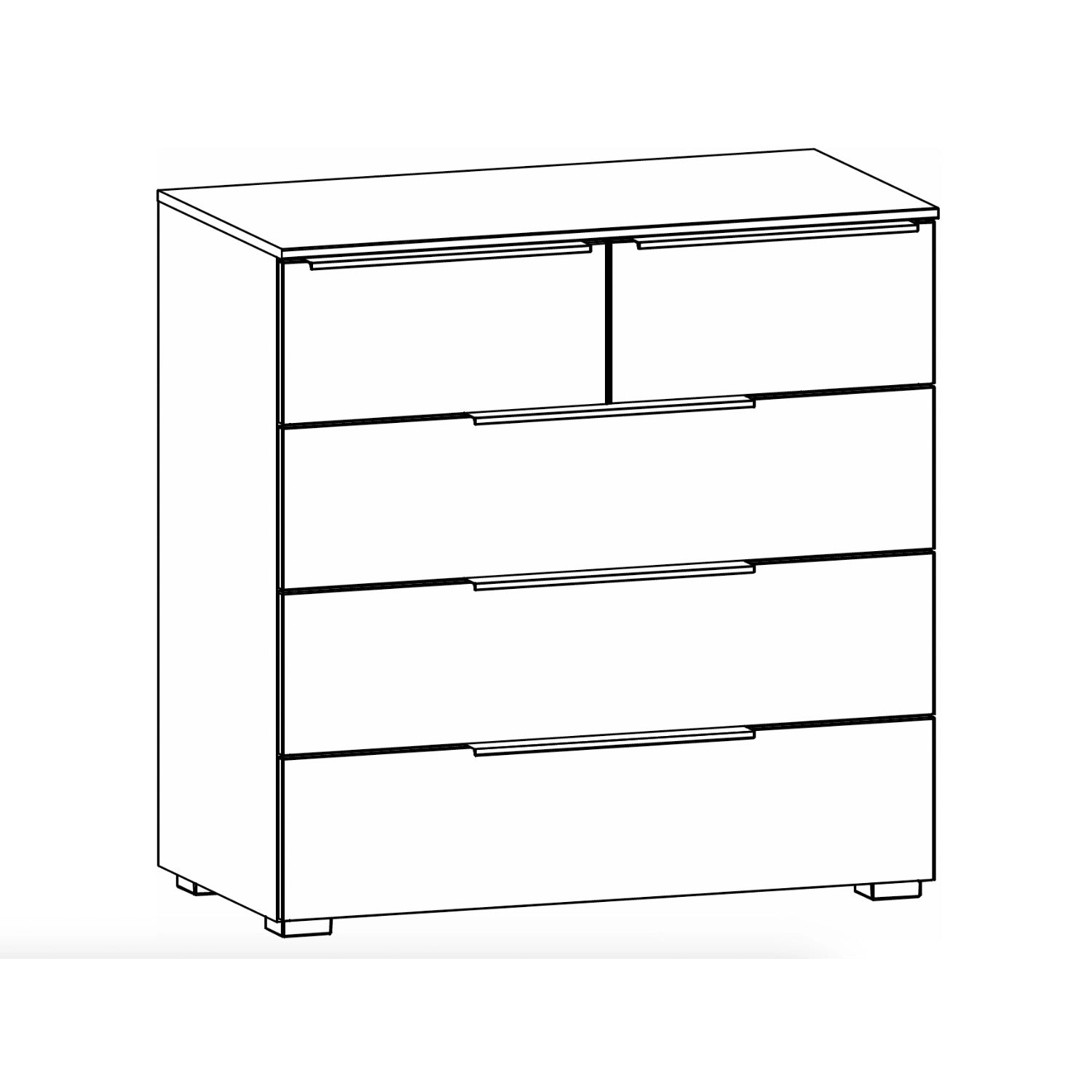 Rauch Novus 5 Drawer Wide Chest 