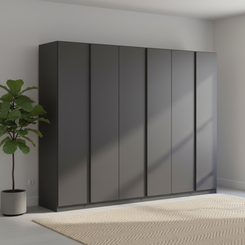 Novus 6 Door Decor Hinged Wardrobe - 271cm